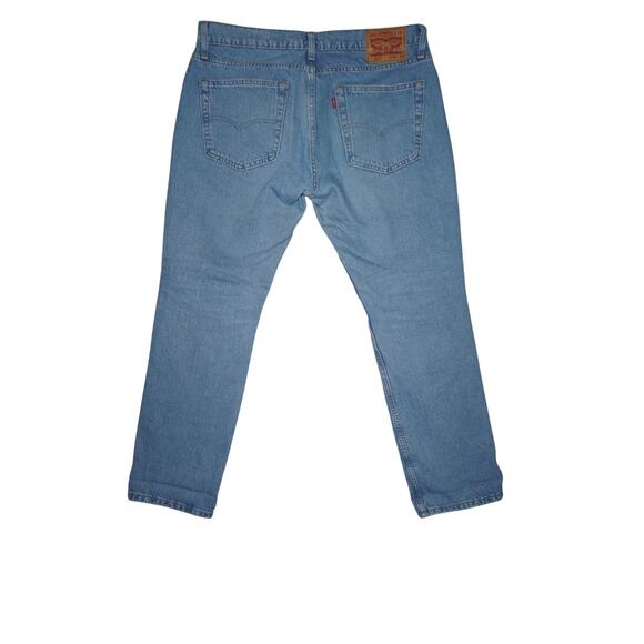 Levi’s 511 Slim Fit Distressed Ripped Jeans Men’s 36x30 Light Wash Denim - Picture 2 of 7